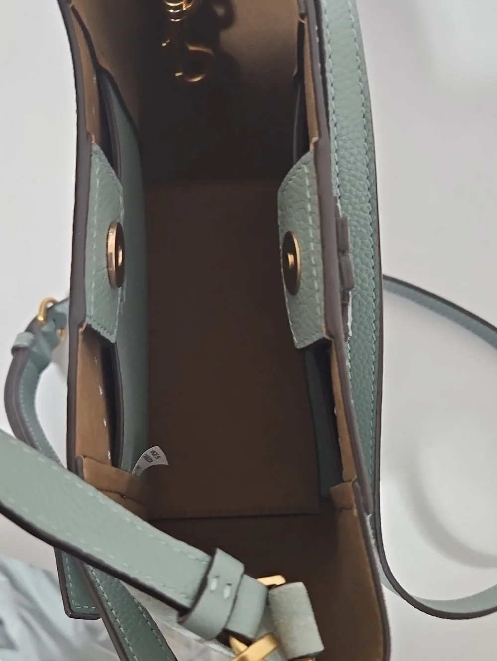 Tory Burch McGraw Small Bucket Bag Artic Blue